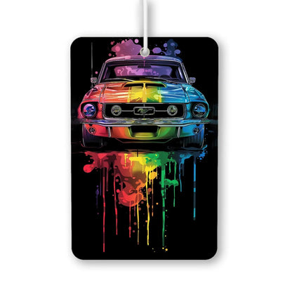 Rainbow Drip Mustang Air Freshener