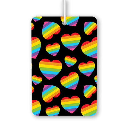 Rainbow Hearts Pattern Air Freshener