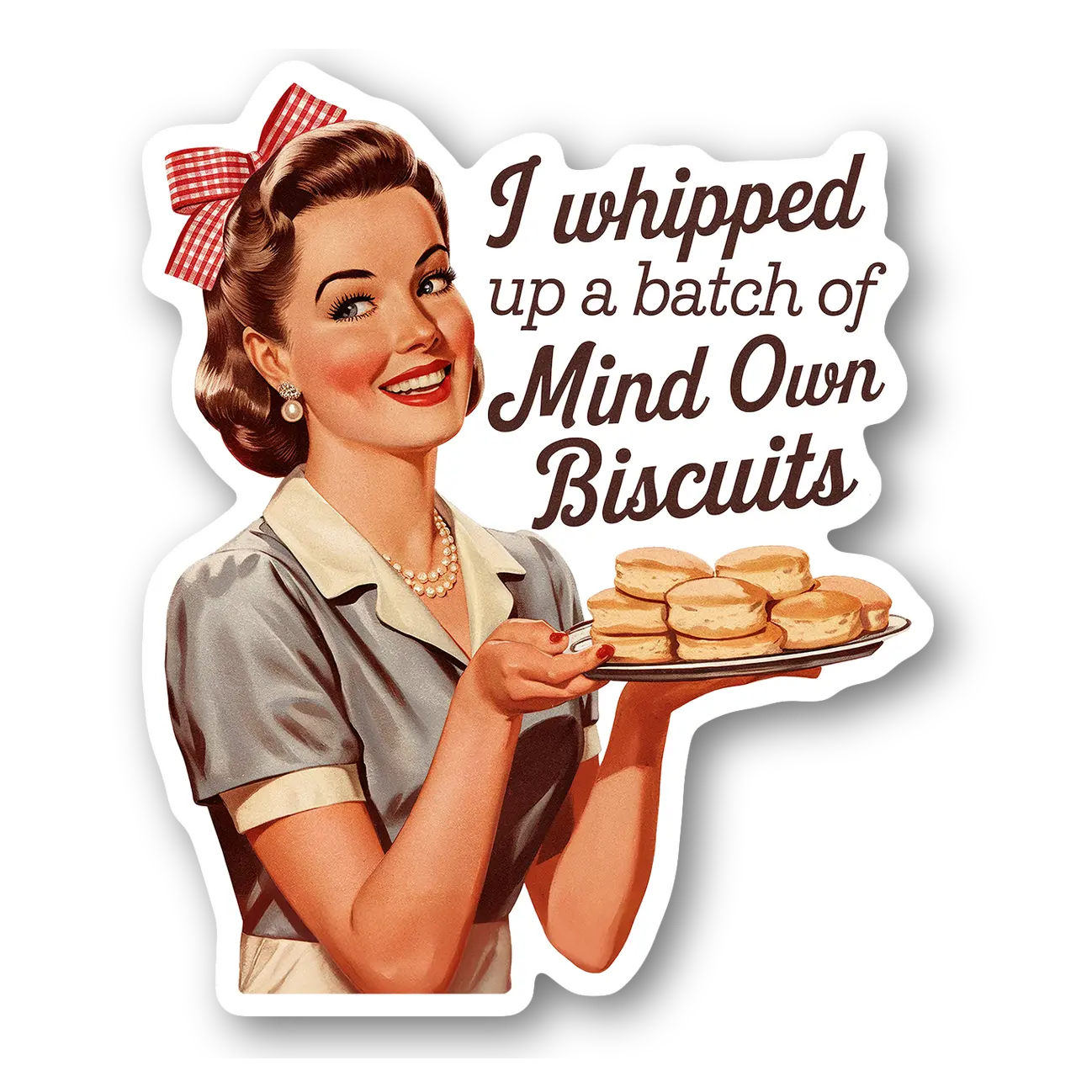 Retro Baking Humor Sticker