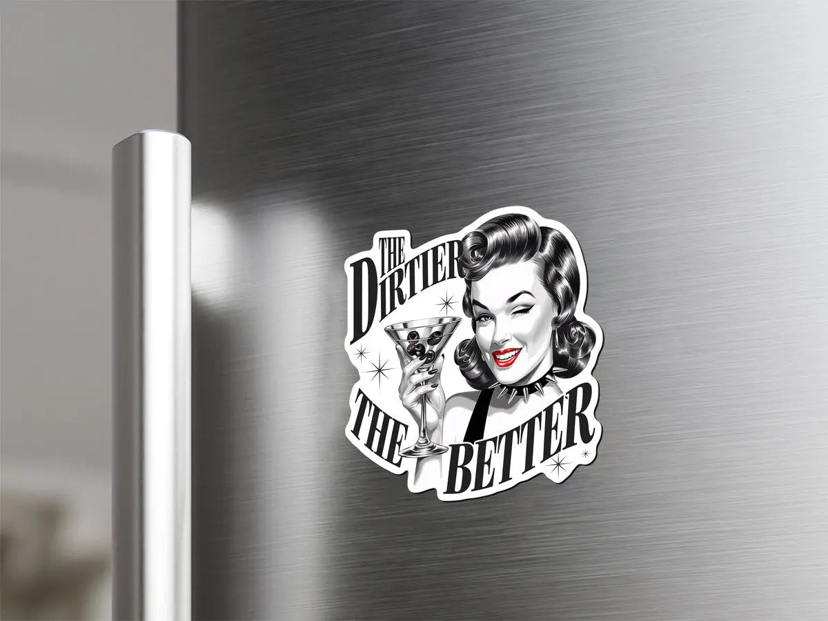 Retro Cocktail Glamour Magnet