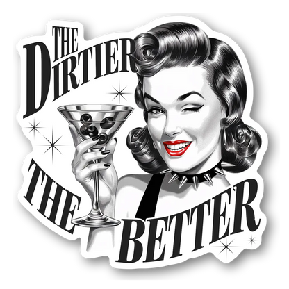 Retro Cocktail Glamour Magnet