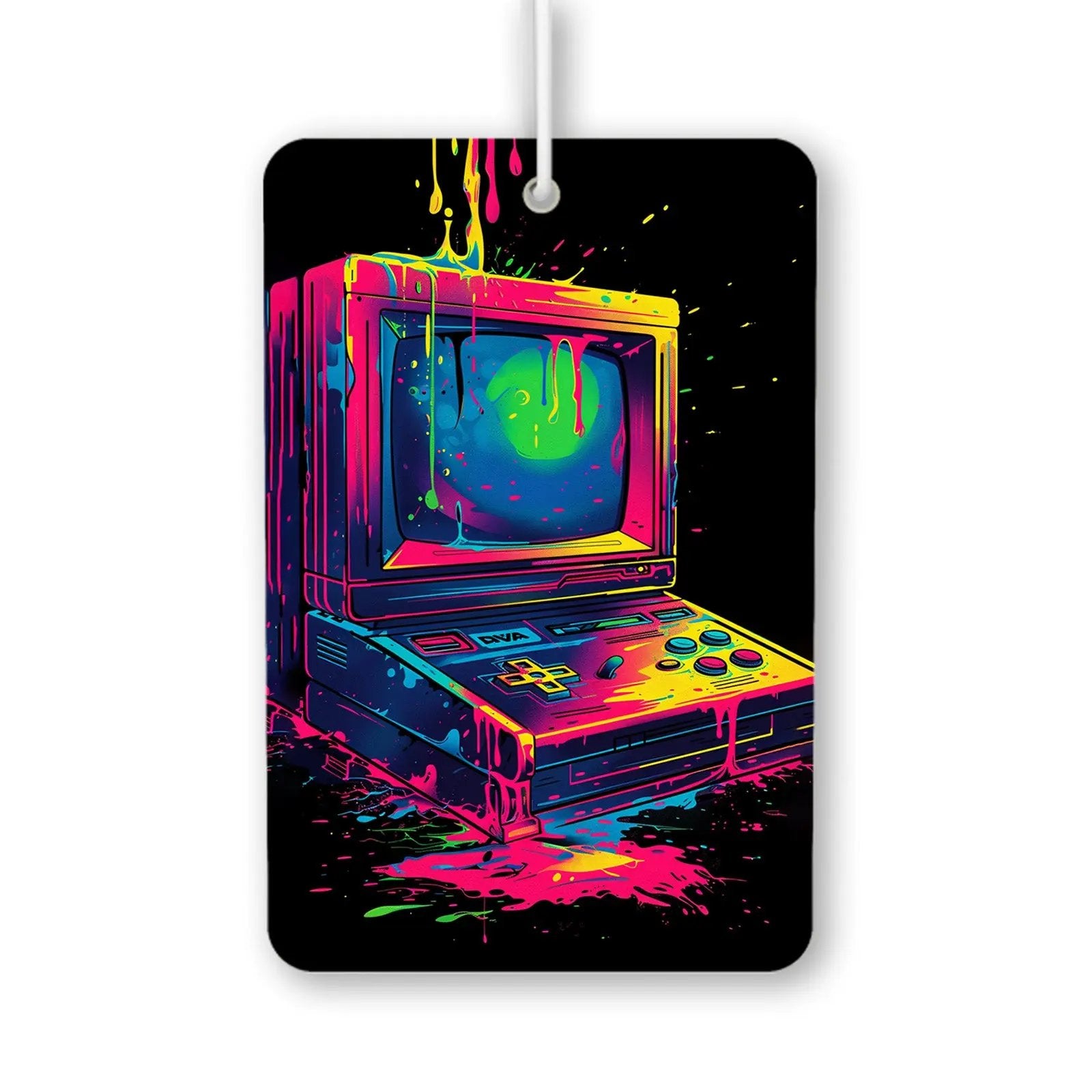 Retro Dripping Neon Computer Air Freshener