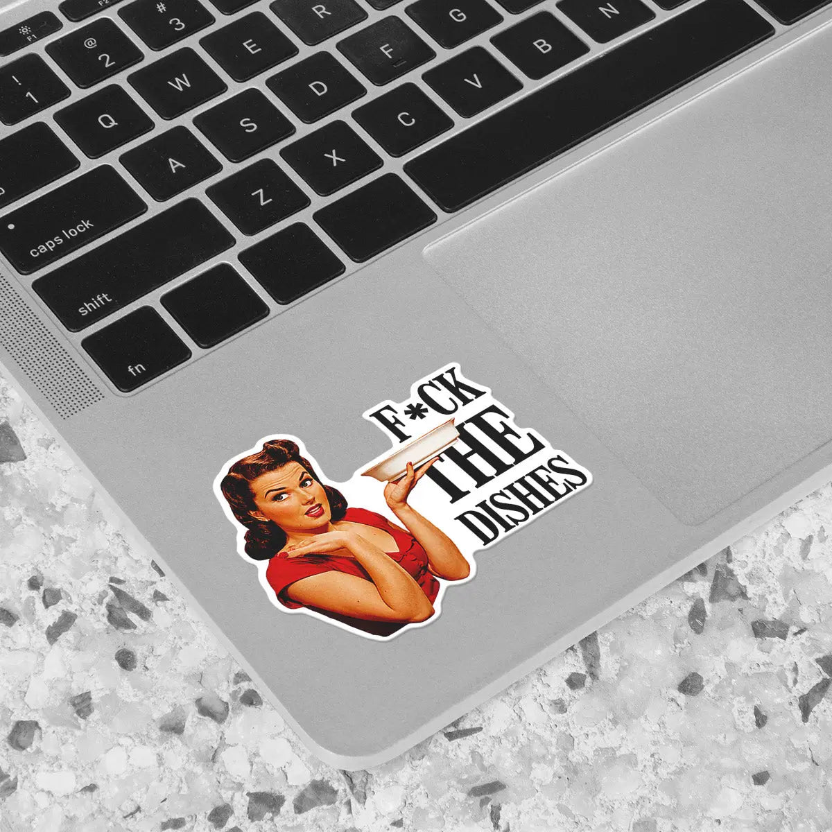 Retro 'F*CK THE DISHES' Sticker