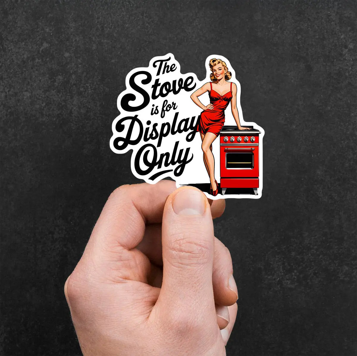 Retro Kitchen Display Only Sticker