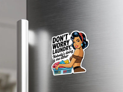 Retro Laundry Humor Magnet