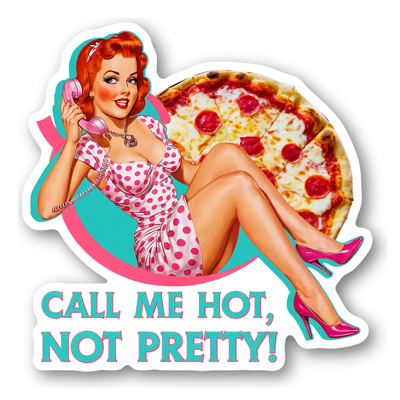 Retro Pizza Lover Magnet