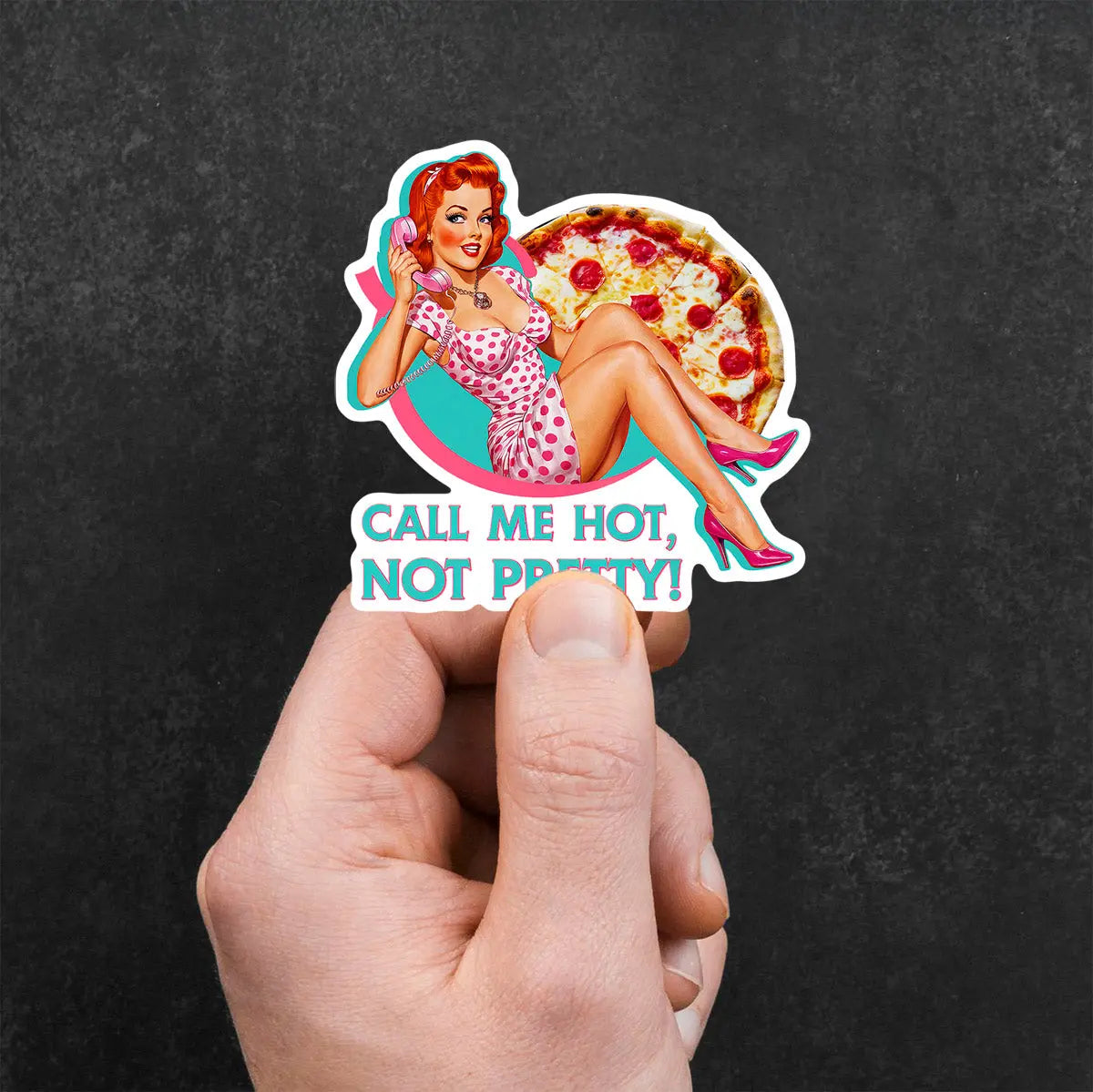 Retro Pizza Lover Sticker