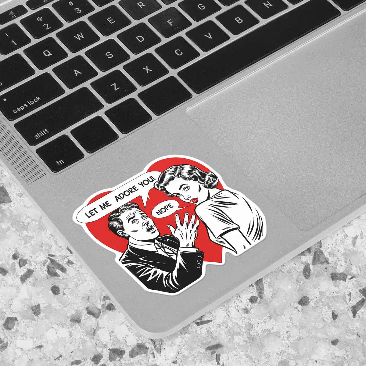Retro Romance Rejection Sticker