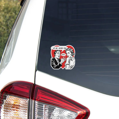 Retro Romance Rejection Sticker