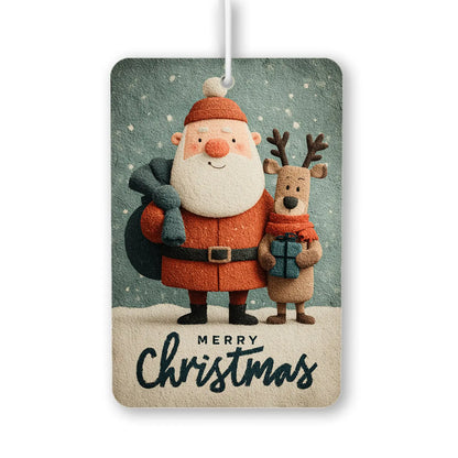 Santa and Reindeer Christmas Air Freshener