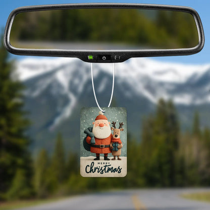 Santa and Reindeer Christmas Air Freshener