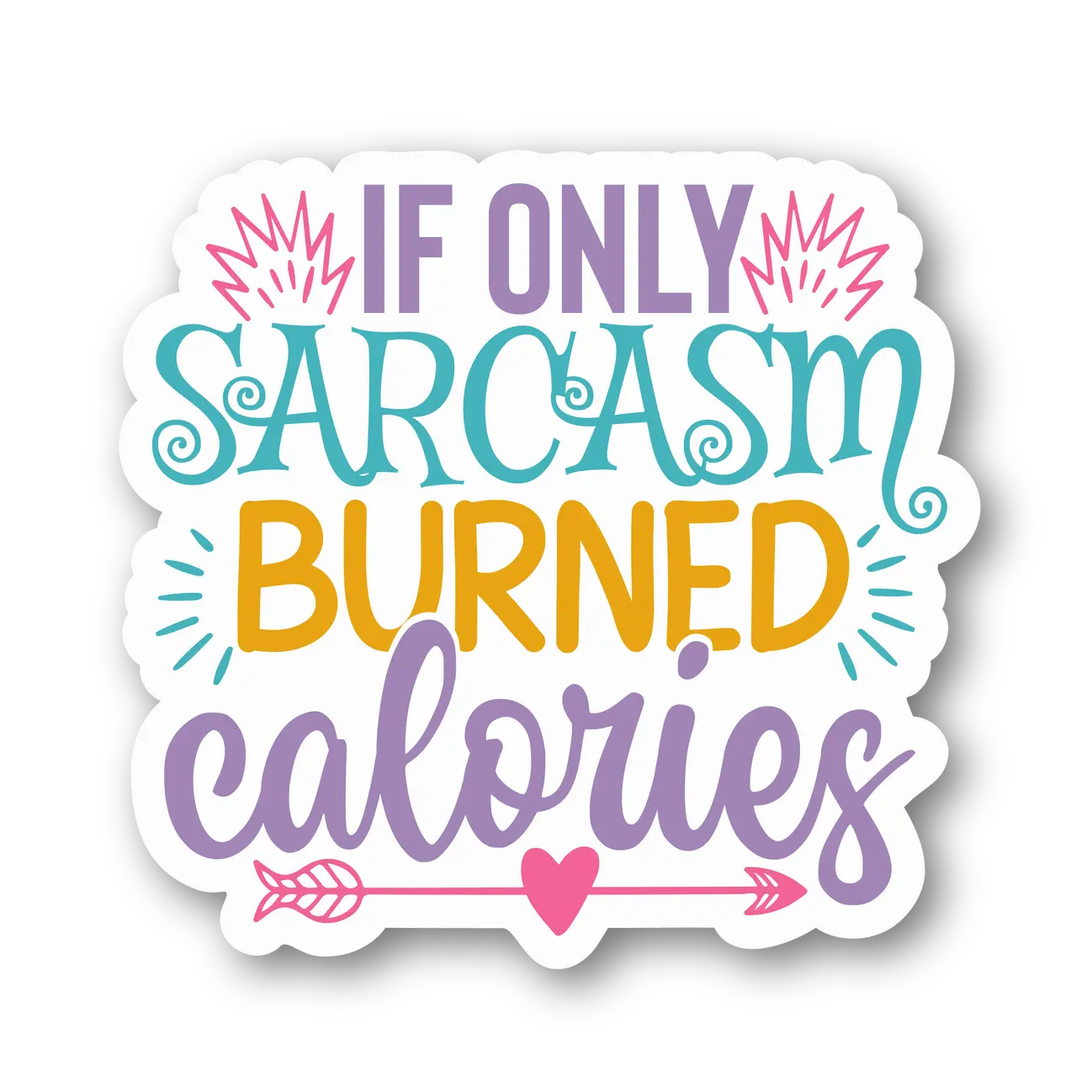 Sarcasm Burns Calories Sticker