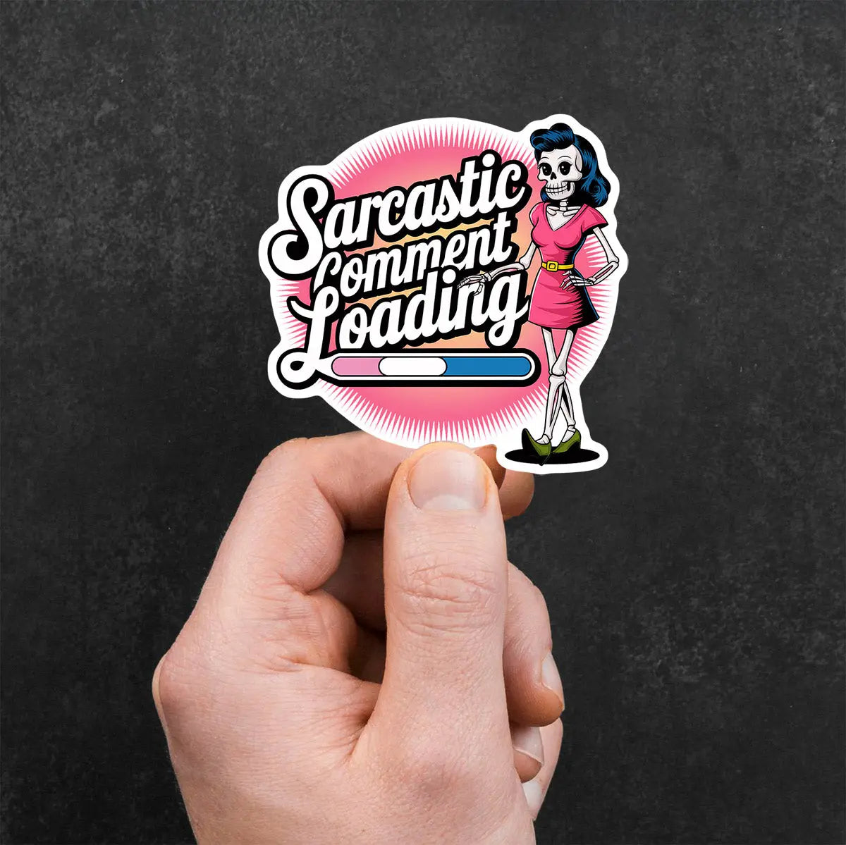 Sarcastic Comment Loading Sticker