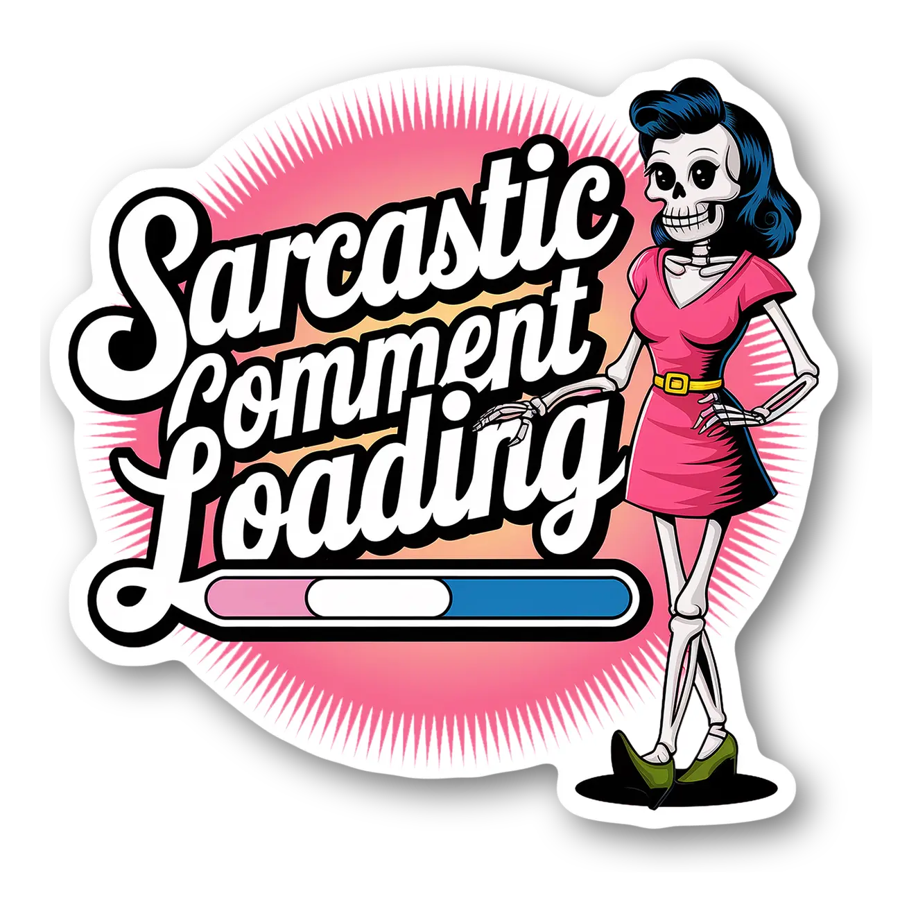 Sarcastic Comment Loading Sticker