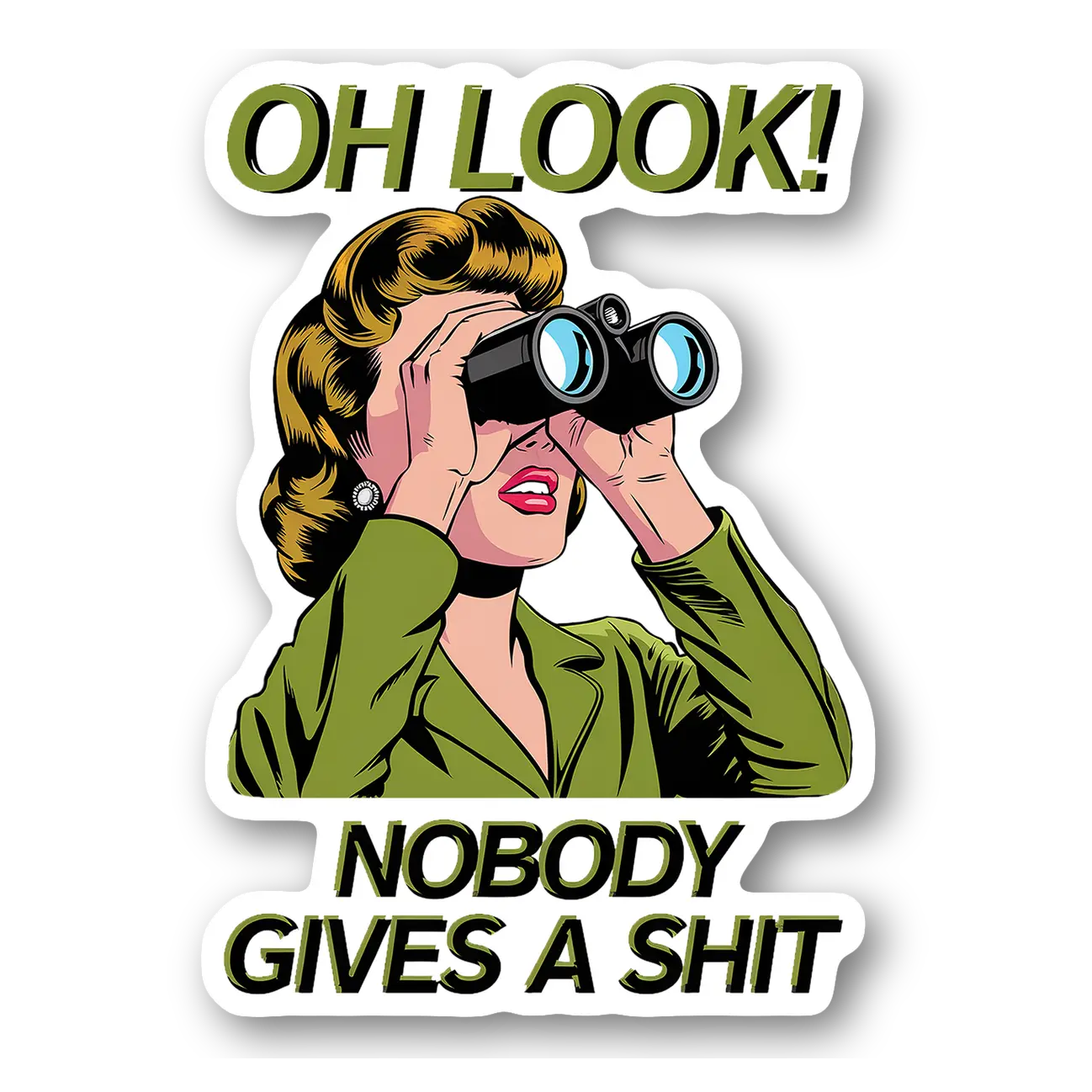 Sassy Binoculars Sticker