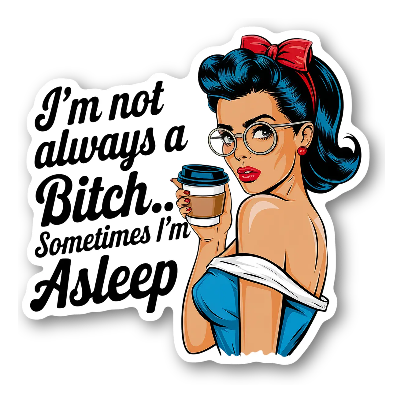 Sassy Coffee Girl Magnet