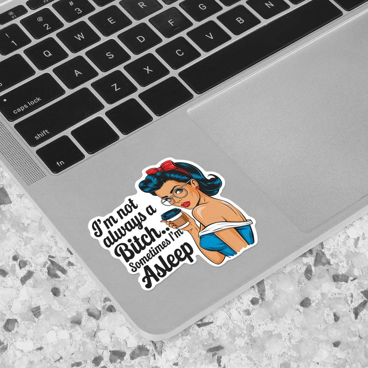 Sassy Coffee Girl Quote Sticker