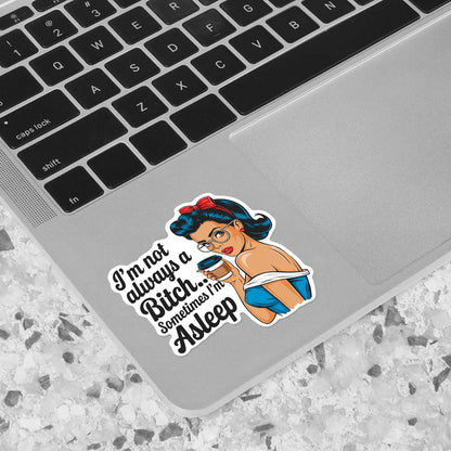 Sassy Coffee Girl Quote Sticker