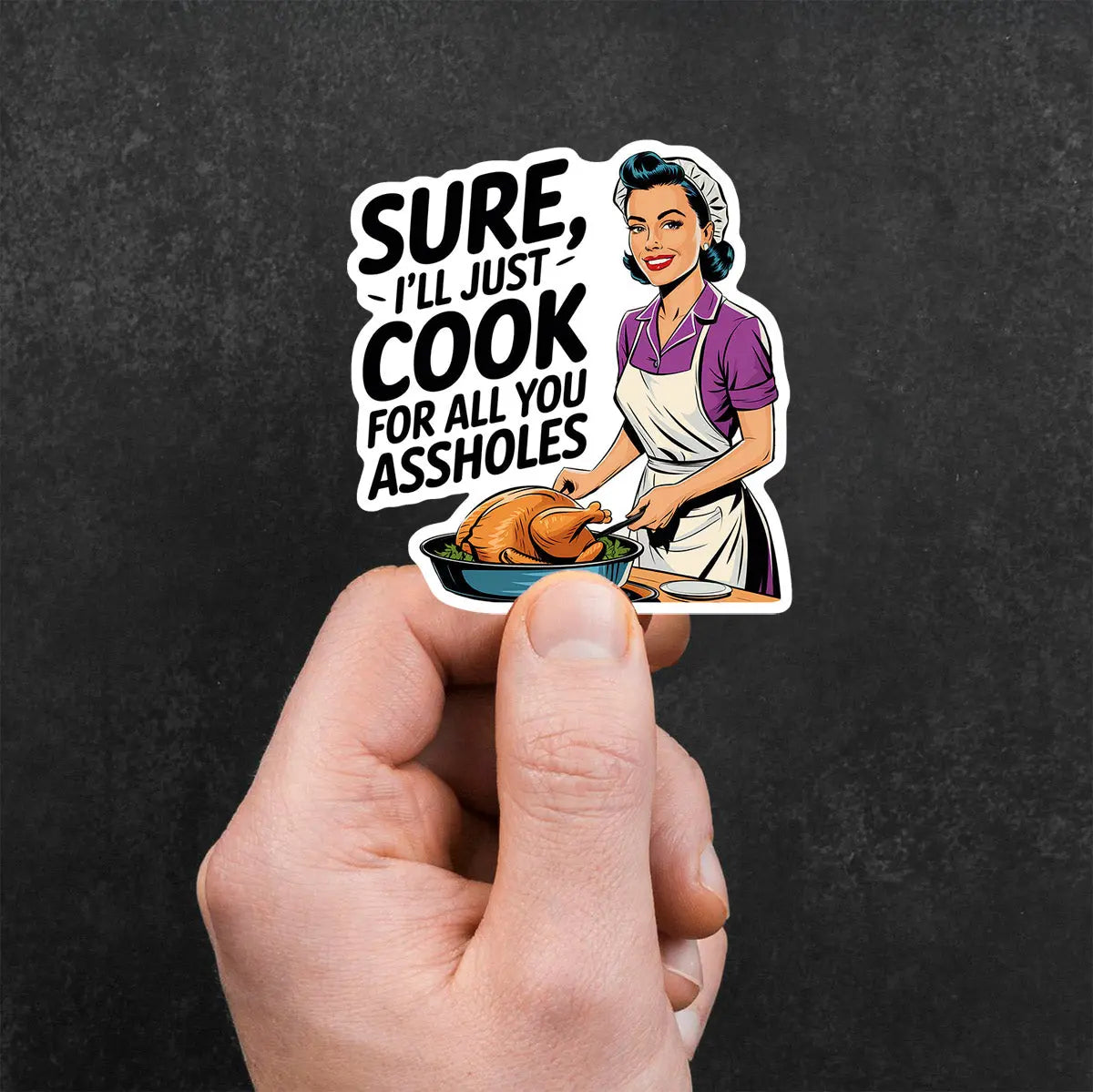Sassy Cook Retro Sticker