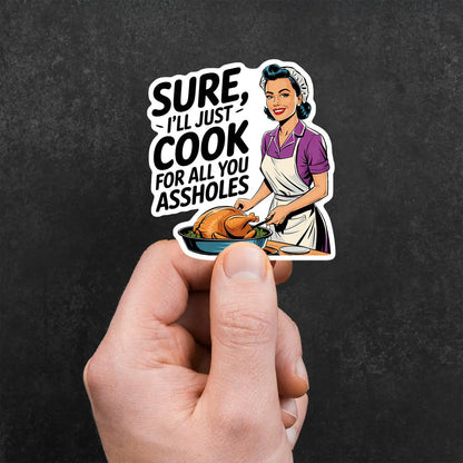 Sassy Cook Retro Sticker
