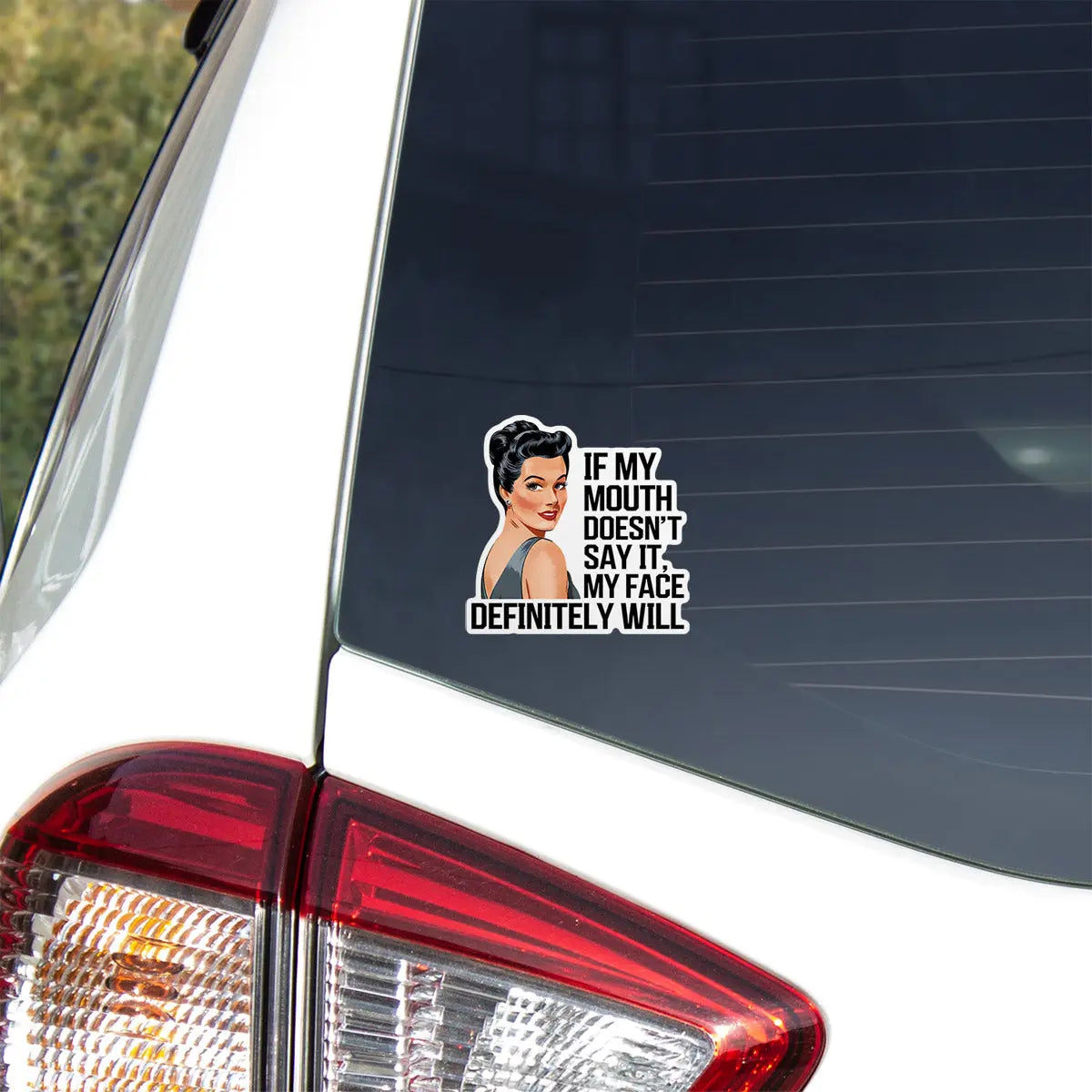 Sassy Retro Quote Sticker