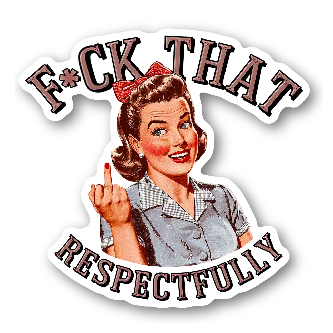 Sassy Retro Woman Magnet