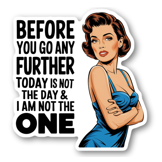Sassy Retro Woman Quote Magnet