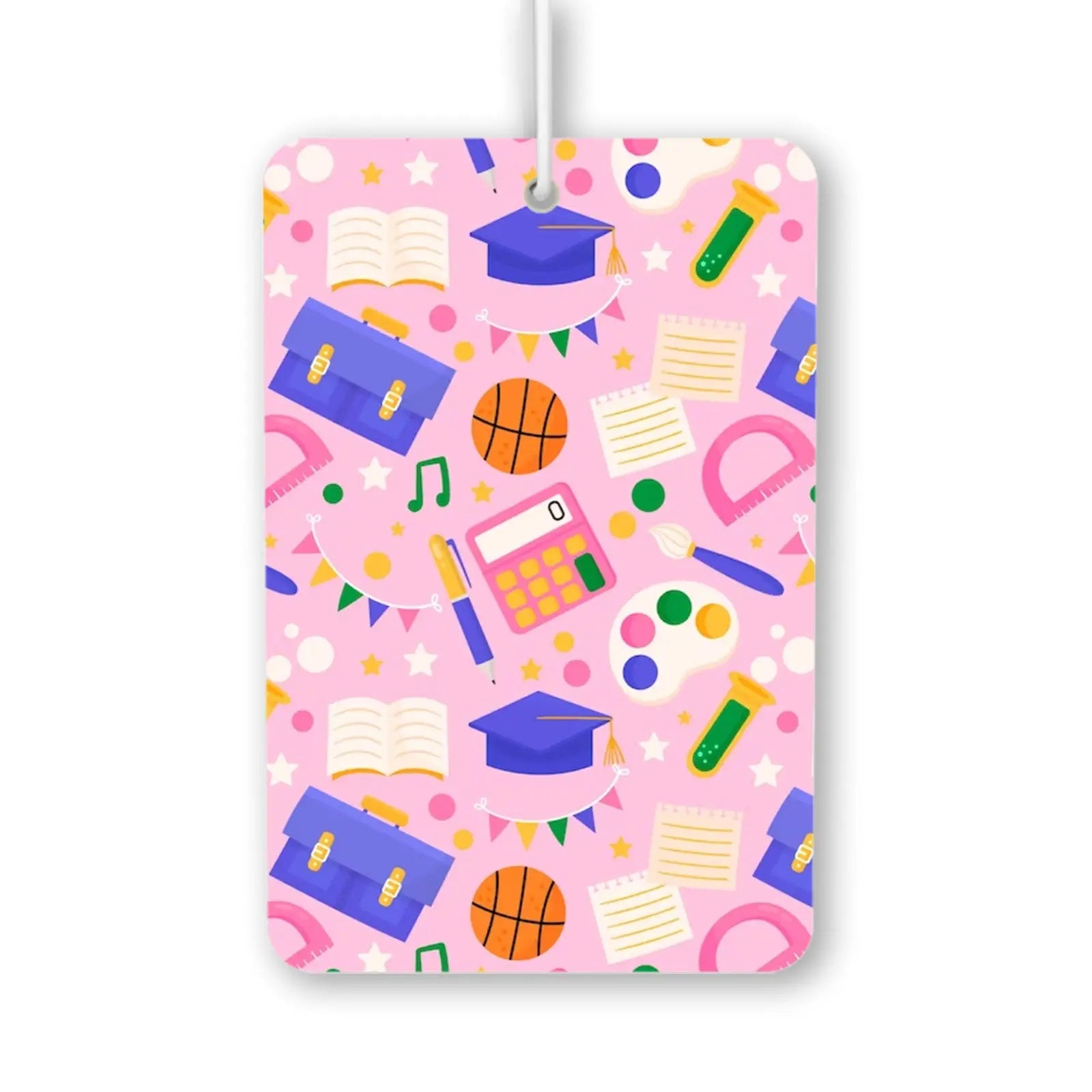 School Supplies Pattern Air Freshener