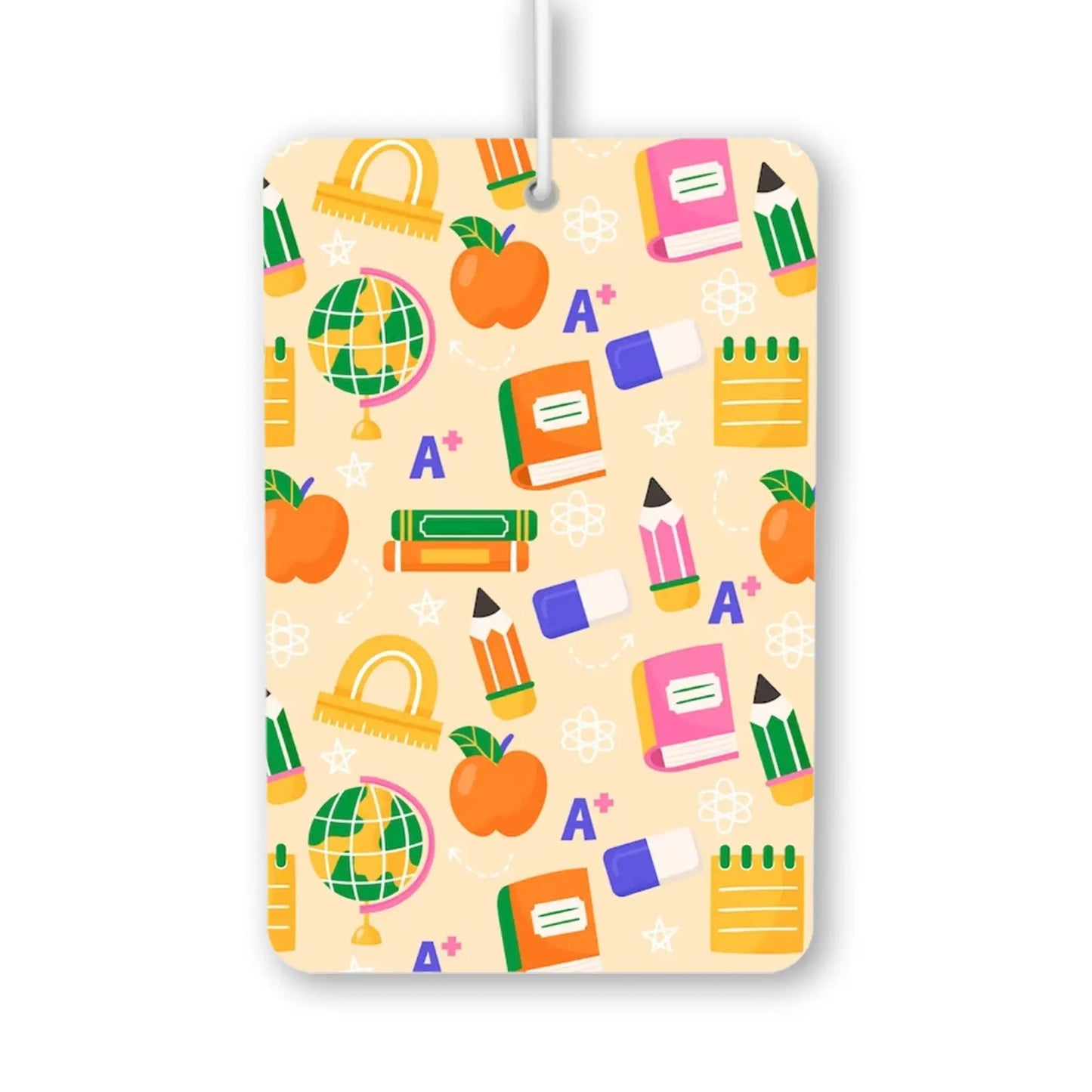 School Supplies Pattern Air Freshener