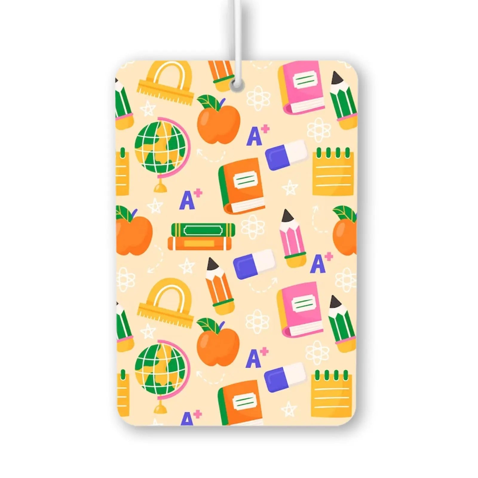 School Supplies Pattern Air Freshener