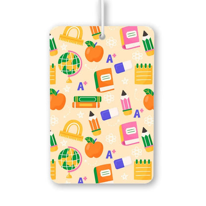 School Supplies Pattern Air Freshener