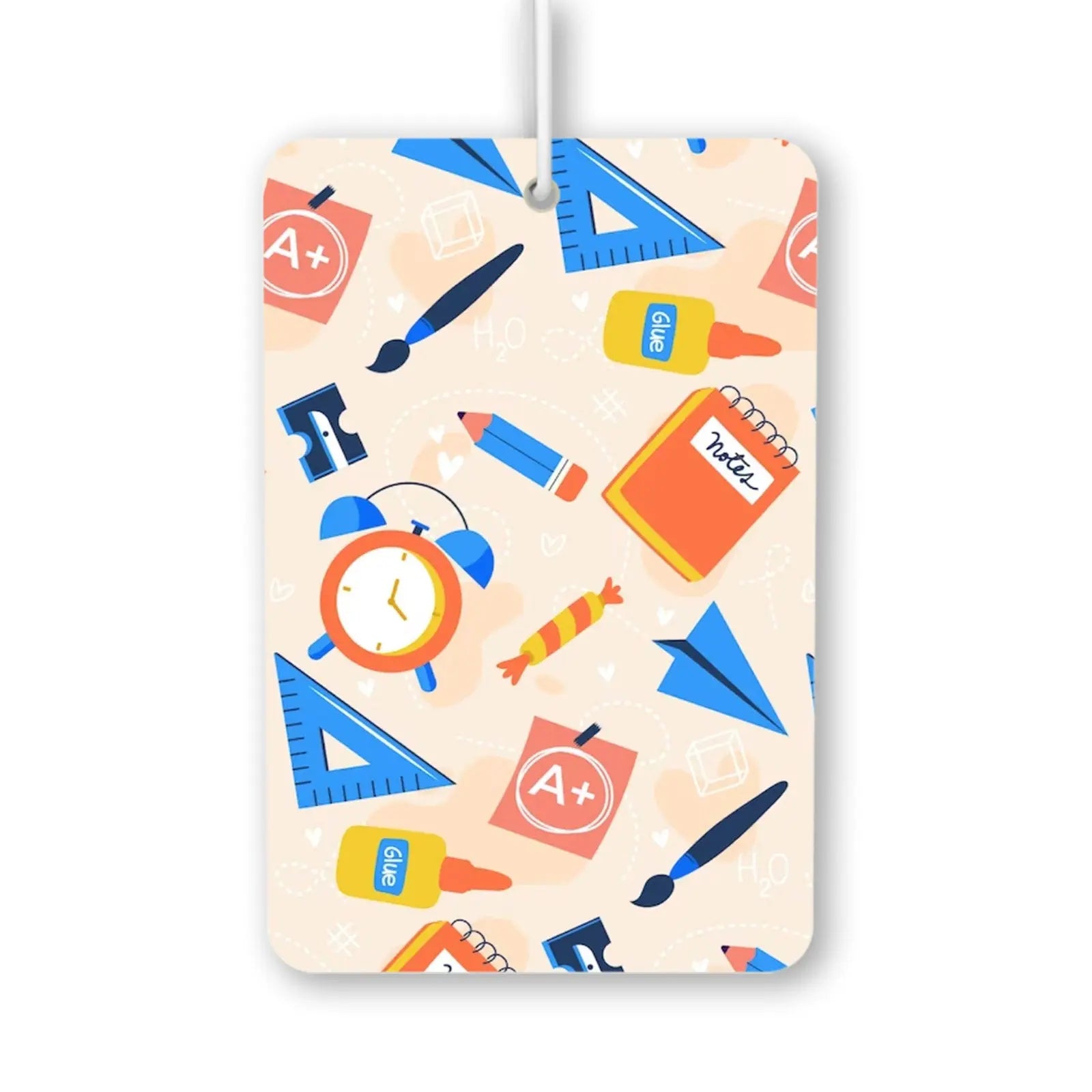 School Supplies Pattern Air Freshener