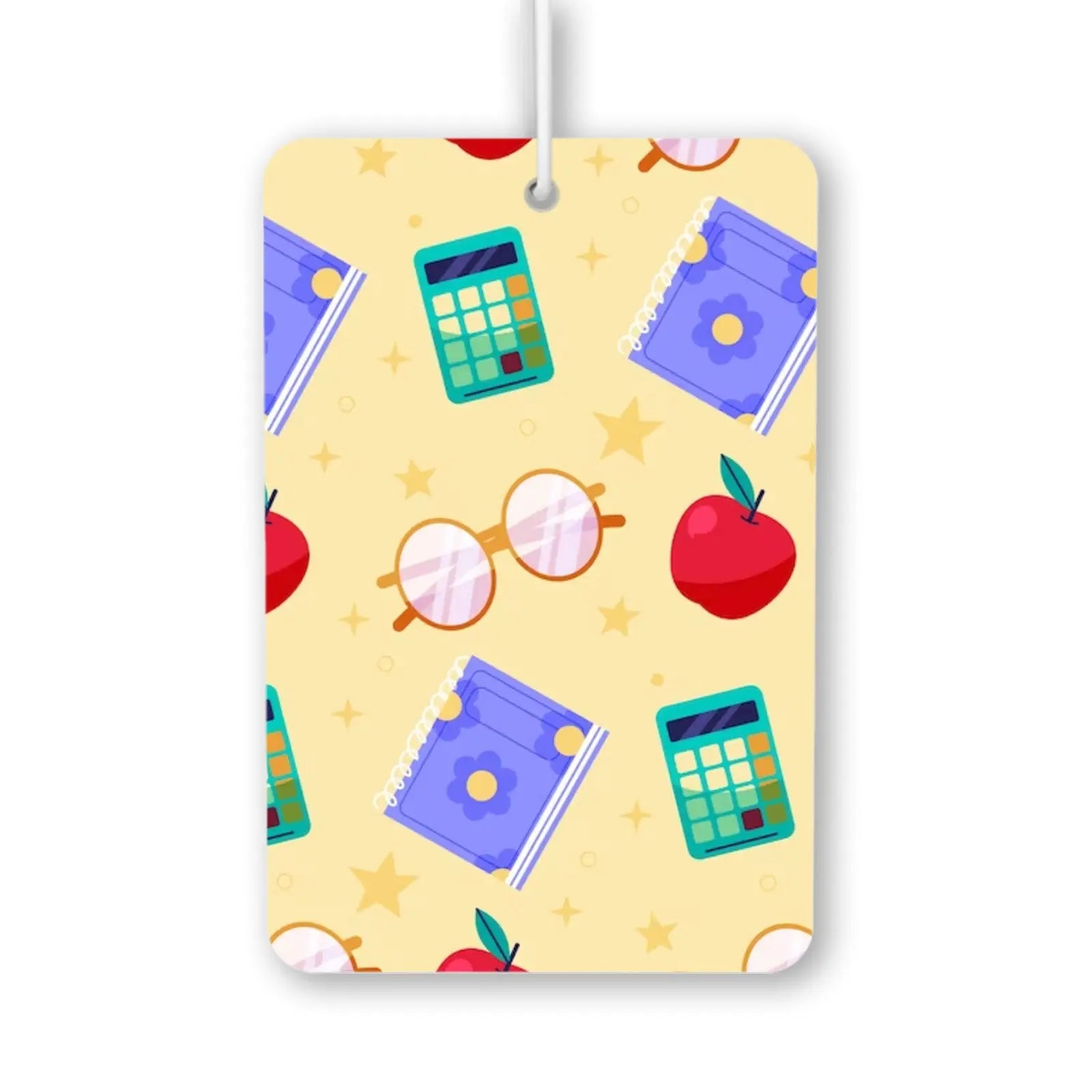 School Supplies Pattern Air Freshener