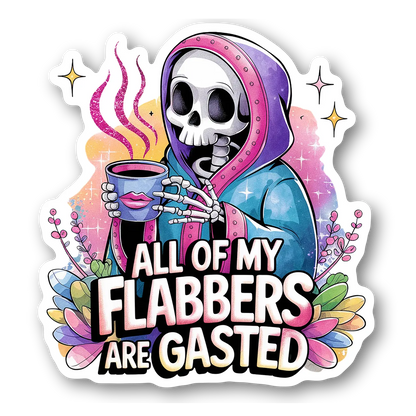 Skeleton with Coffee Mug Magnet