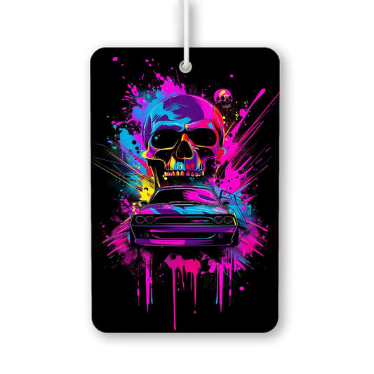 Skull and Car Graphic Air Freshener