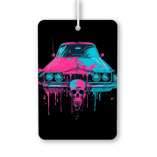 Skull Dripping Neon Car Air Freshener