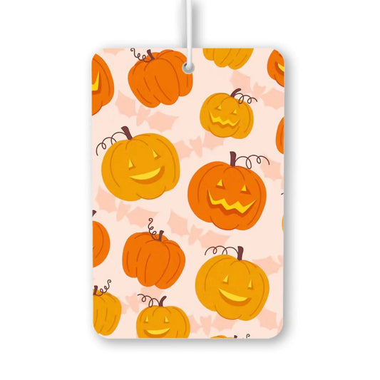 Smiling Pumpkin Pattern Air Freshener