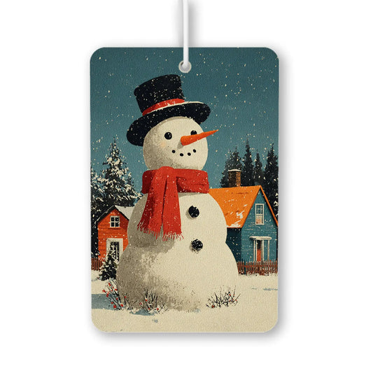 Snowman Winter Scene Air Freshener