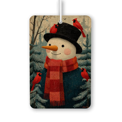 Snowman With Cardinals Air Freshener