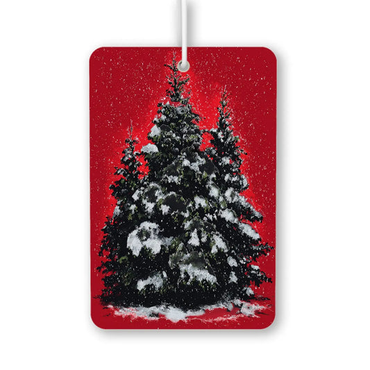 Snowy Christmas Tree Air Freshener