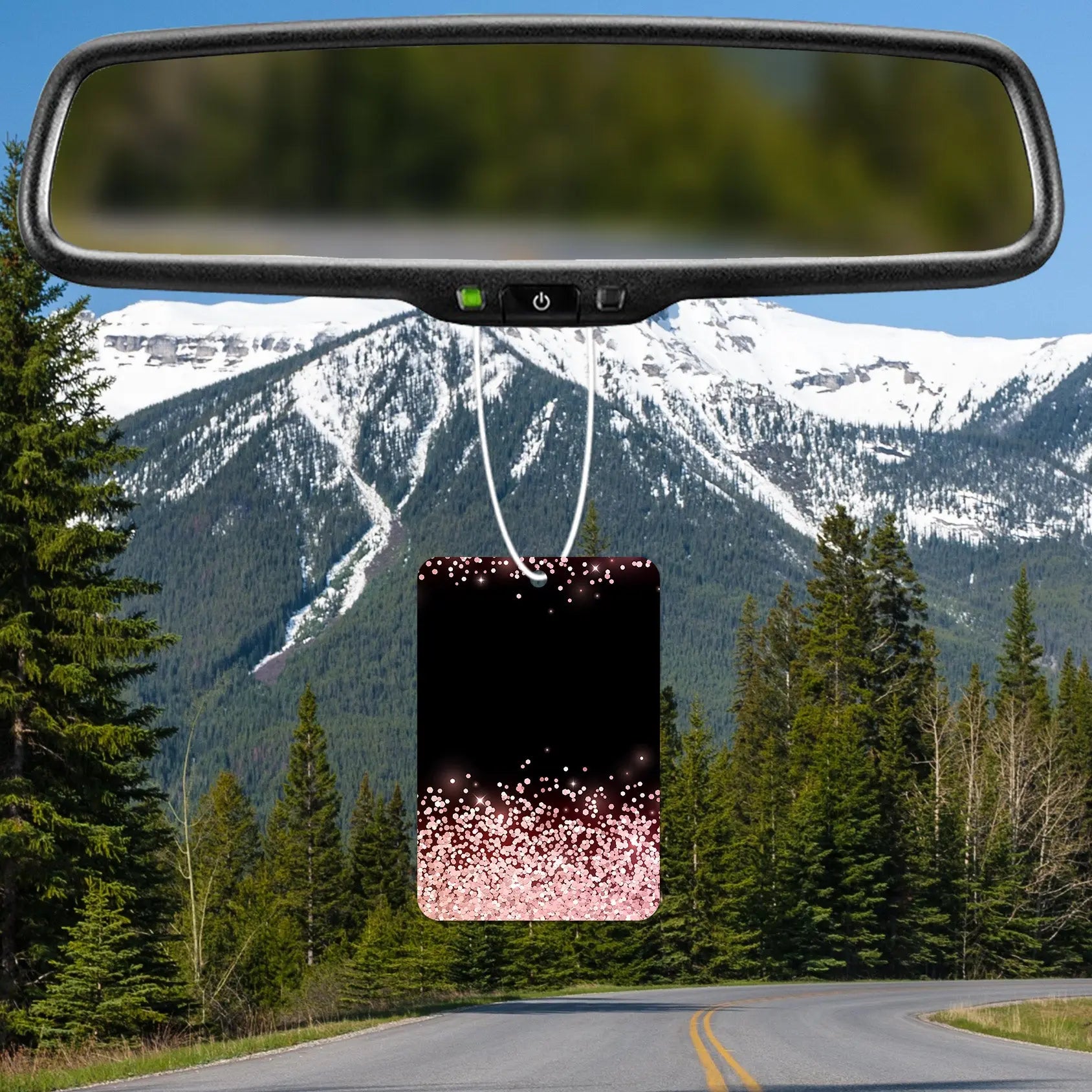 Sparkling Pink Glitter Background Air Freshener