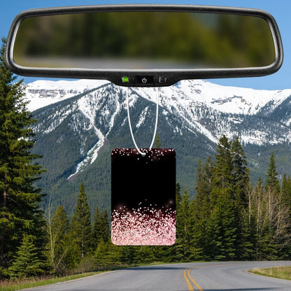 Sparkling Pink Glitter Background Air Freshener