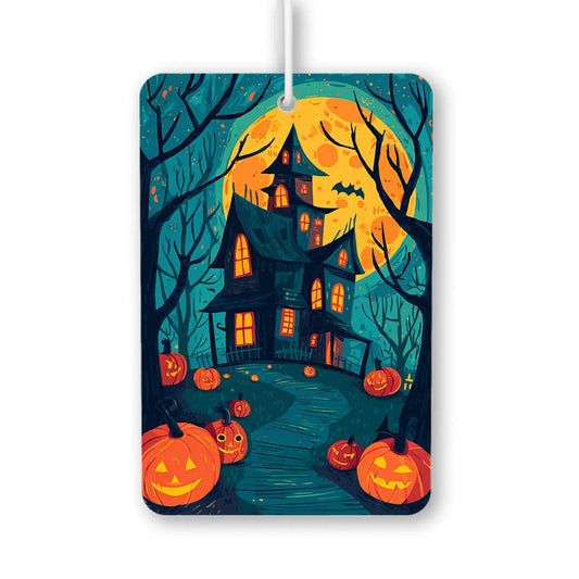 Spooky Haunted House Halloween Air Freshener