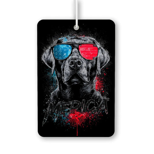 Stars and Stripes Pup with Shades Art Print Air Fresheners