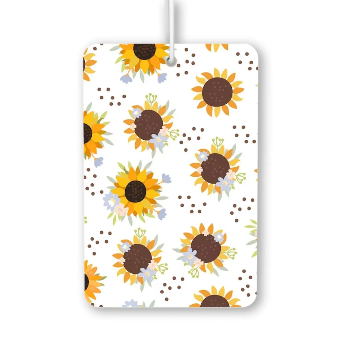 Sunflower Floral Pattern Air Freshener