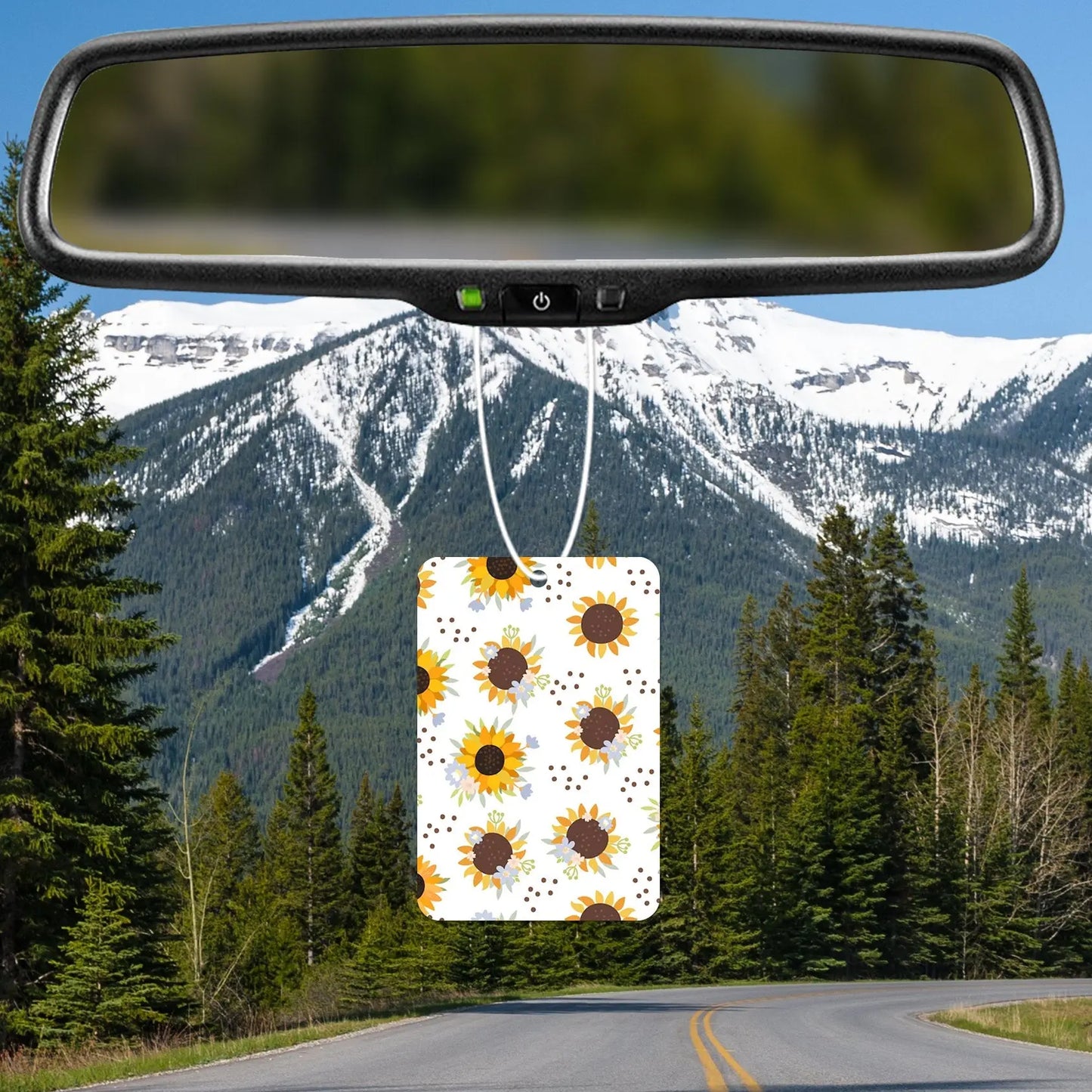 Sunflower Floral Pattern Air Freshener