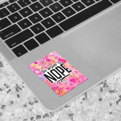 Perfect Answer Sticker The Answer Is Nope Sticker – Instafreshener