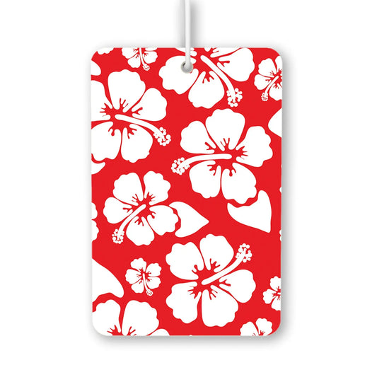 Tropical Hibiscus Pattern Air Freshener