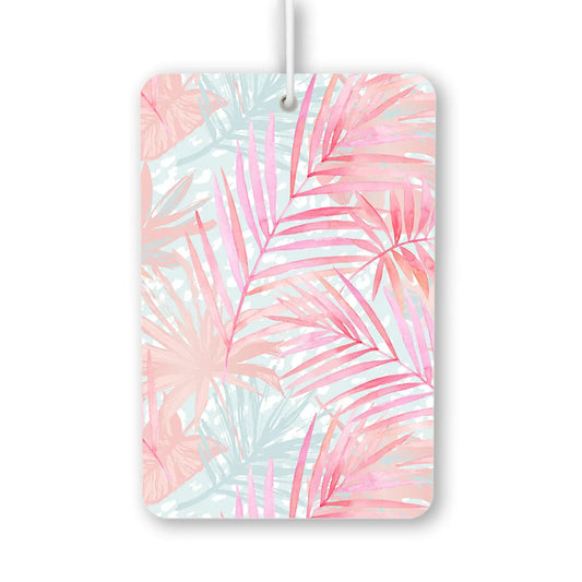 Tropical Pink Palm Leaves Air Freshener