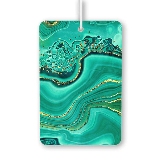 Turquoise Agate with Gold Accents Air Freshener